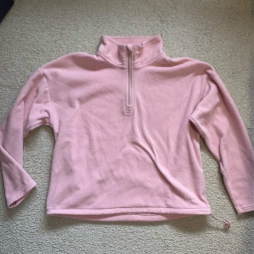 Women’s Roxy Pink Quarter-Zip Pullover Medium